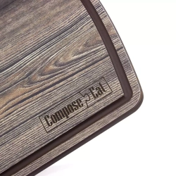 Доска разделочная c желобом 29х22см ComposeEat Fashion дуб мореный