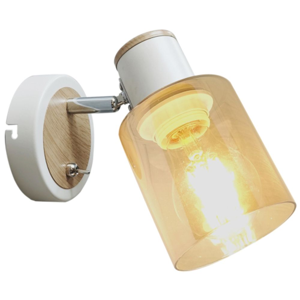 Светильник настенно-потолочный спот Rivoli   7057-701 1 х Е27 40 Вт поворотный с выключателем