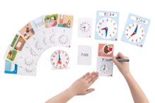 Часы демонстрационные (12-ти часовой формат). Набор с карточками