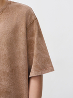 Футболка garment dyed (бежевый)