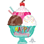 Шар Фольгированный Мороженое в креманке (Ассорти)