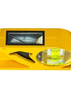 Уровень строительный 60 см трапециевидный алюминиевый, 2 глазка Pobedit