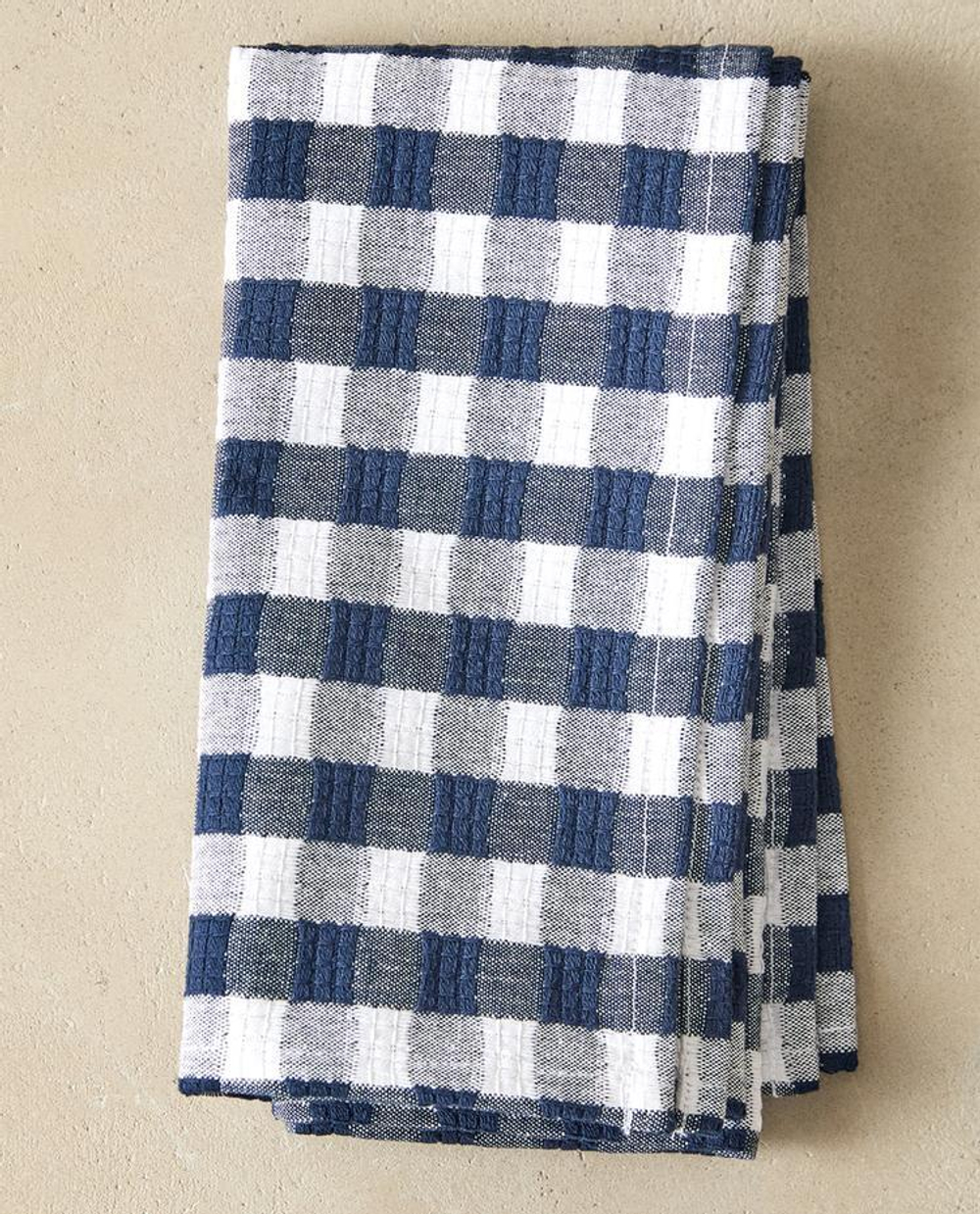 ZARA HOME НАБОР САЛФЕТОК В КЛЕТКУ ВИШИ (2 ШТ.), СИНИЙ