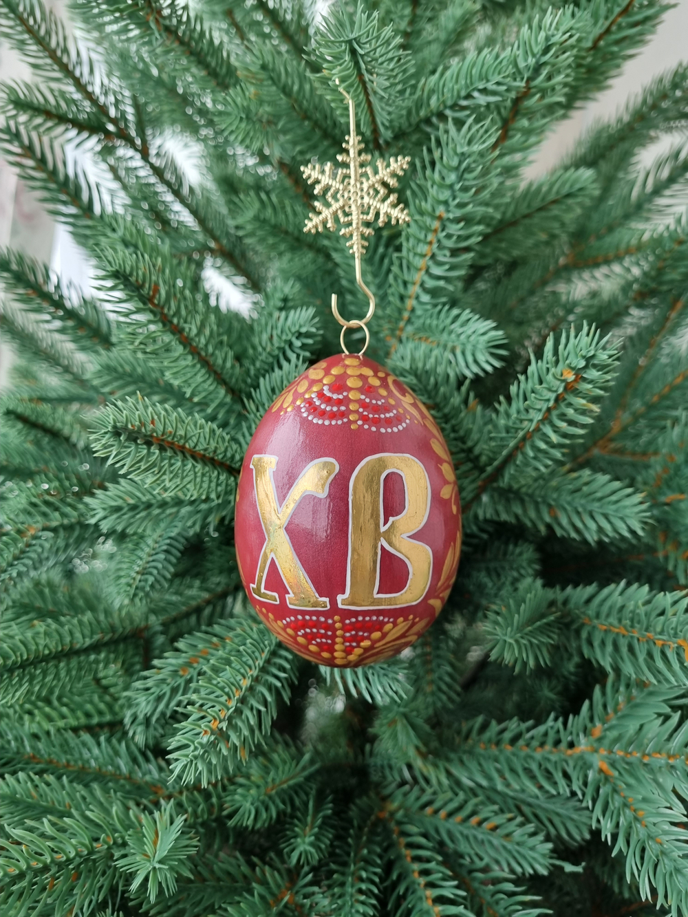 Фарфоровое пасхальное яйцо "Светлой пасхи"