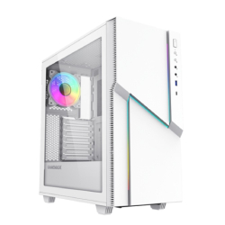 Gamemax Корпус ZORRO WHITE без БП (Midi Tower, Белый., 1*USB3.0, 1*USB Type-C, COC fan)