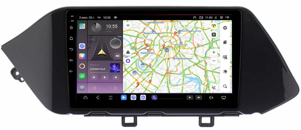 Магнитола для Hyundai Sonata 2020+ - Kuberg QLed, Android 13, TS20, CarPlay, SIM-слот