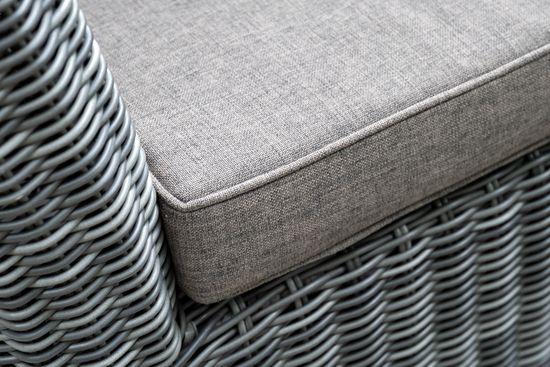 "Капучино" диван из искусственного ротанга двухместный, цвет графит