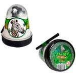 Слайм Slime "Jungle. Зебра", с кирпичиками поролоновыми черными, 130г