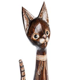 99-068 Статуэтка «Кошка» 80 см (албезия, о.Бали)