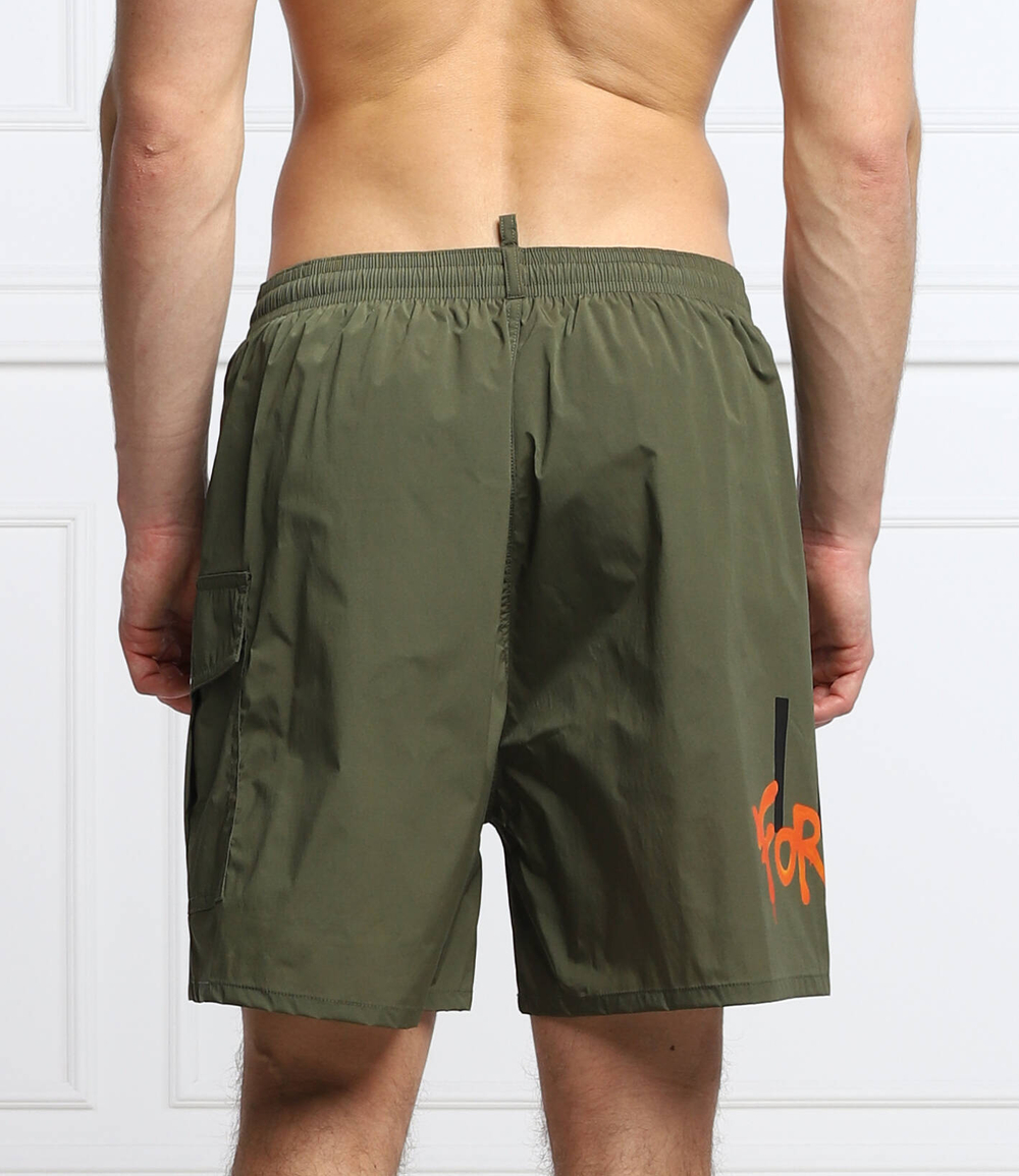шорты для плавания Dsquared2 - оливковый(D7B8Q3970)