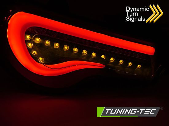 Фары задние для TOYOTA GT86 12-21 LED BAR BLACK SMOKE RED SEQ
