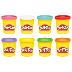 Play-Doh Ciastolin Rainbow Colours 8-PAK Многоразовые тюбики G0691