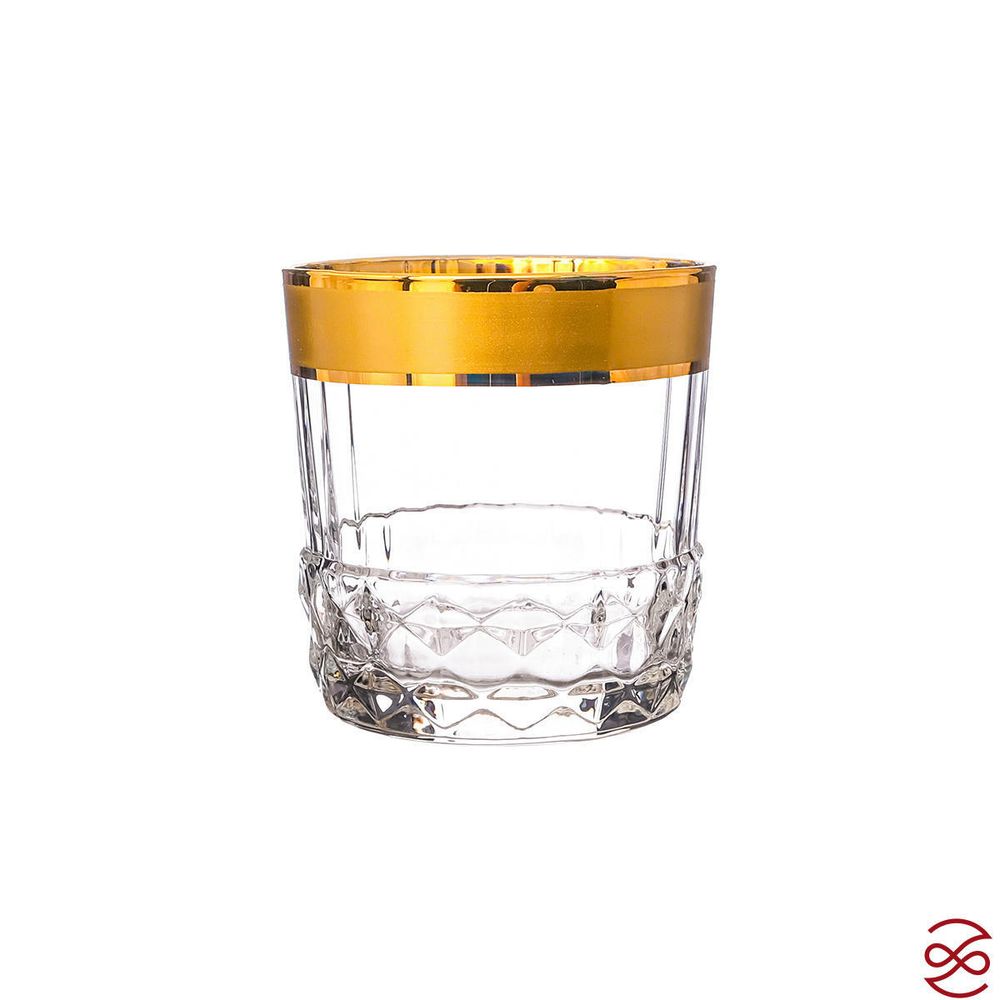 Набор стаканов 370мл 6шт America'20s Bormioli Rocco MatGold