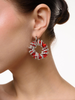 Серьги "Character New" Red Agate