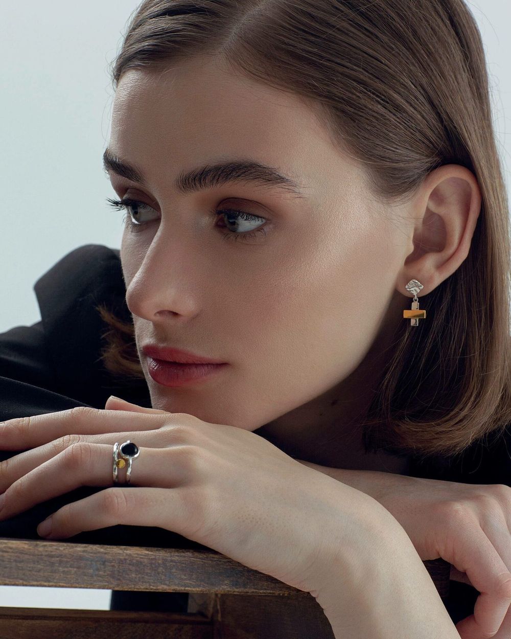 Серьги-кресты Мозаика