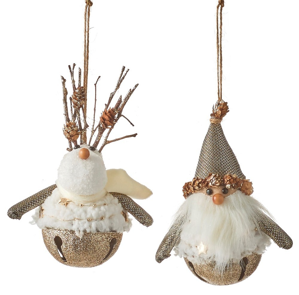 Подвеска 8.5х11х16см House of Seasons Санта/Олень белый в ассортименте 2 вида