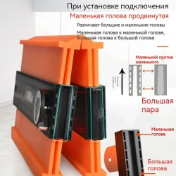 контурный шаблон 500мм х 130мм, Пластик