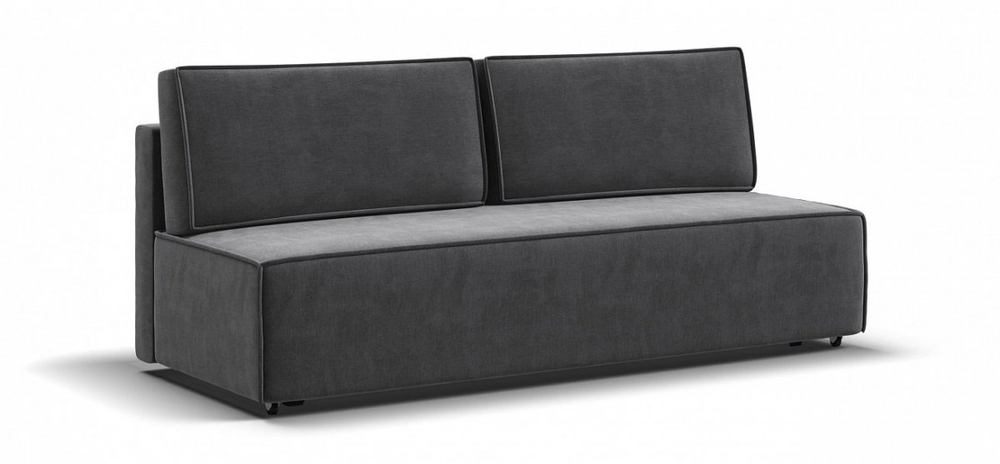 Диван Норд мини Велюр Монолит серый (последний экземпляр)