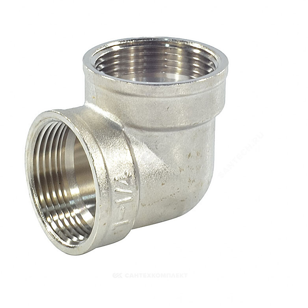 Угольник латунь никель Ду 32 (1 1/4") ВР/ВР SantechSystems
