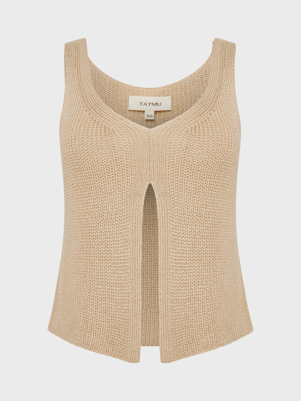 Жилет вязанный с люрексом