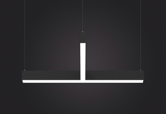 Светильник LED Т-образный LP85-BEND-T-920 37Вт 5000К черный 920х485х80мм DIOLUM