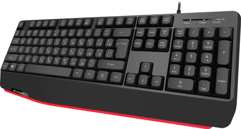 Клавиатура USB Defender Atom HB-546 черный