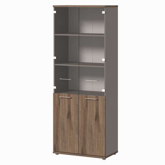 Шкаф со стеклом высокий 800х450х2098 B-673-01