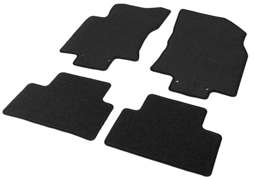 Коврики текстильные в салон автомобиля AutoFlex Standard для Nissan Qashqai II поколение (Российская сборка) 2015-2019 2019-н.в., графит, 4 части, 4410301