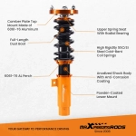 Coilover Kit подходит для автомобиля BMW 3 Convertible (E93) (2006-2013) RWD Shocks and Coil Spring Adj. Height lowering kit