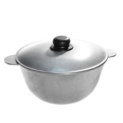 Казан алюминий, 7 л, с крыш, литые ручки, Алита, 15900