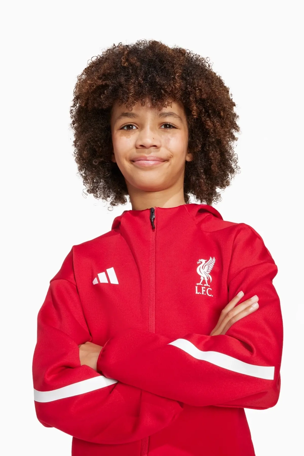 Кофта adidas Liverpool FC 25/26 Z.N.E. Anthem Junior - красный