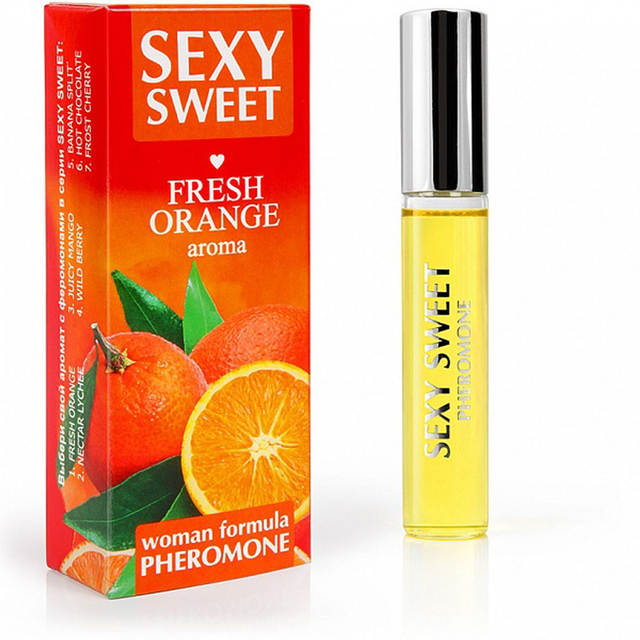 Парфюм для тела с феромонами Sexy Sweet Fresh Orange с ароматом апельсина 10 мл