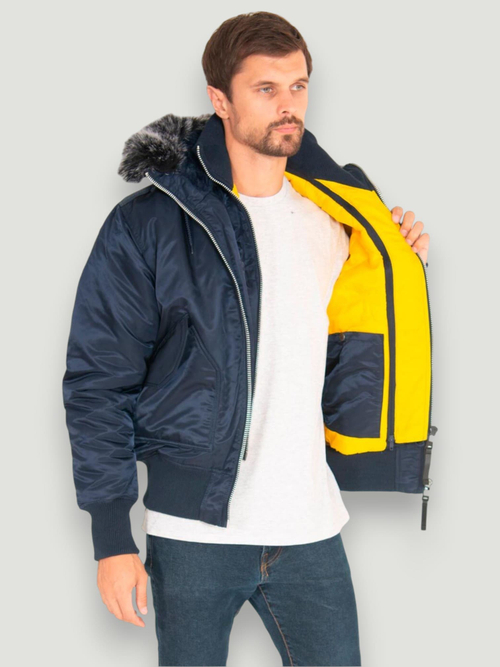Куртка укороченная AVIATOR HD (т.синий/желтый - blue/yellow)