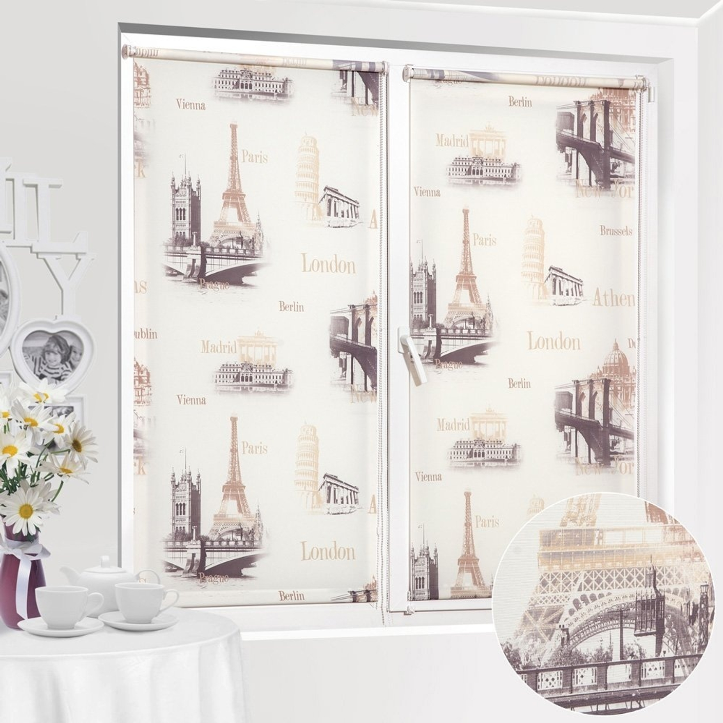 Рулонная штора с фотопечатью Уют Глобал