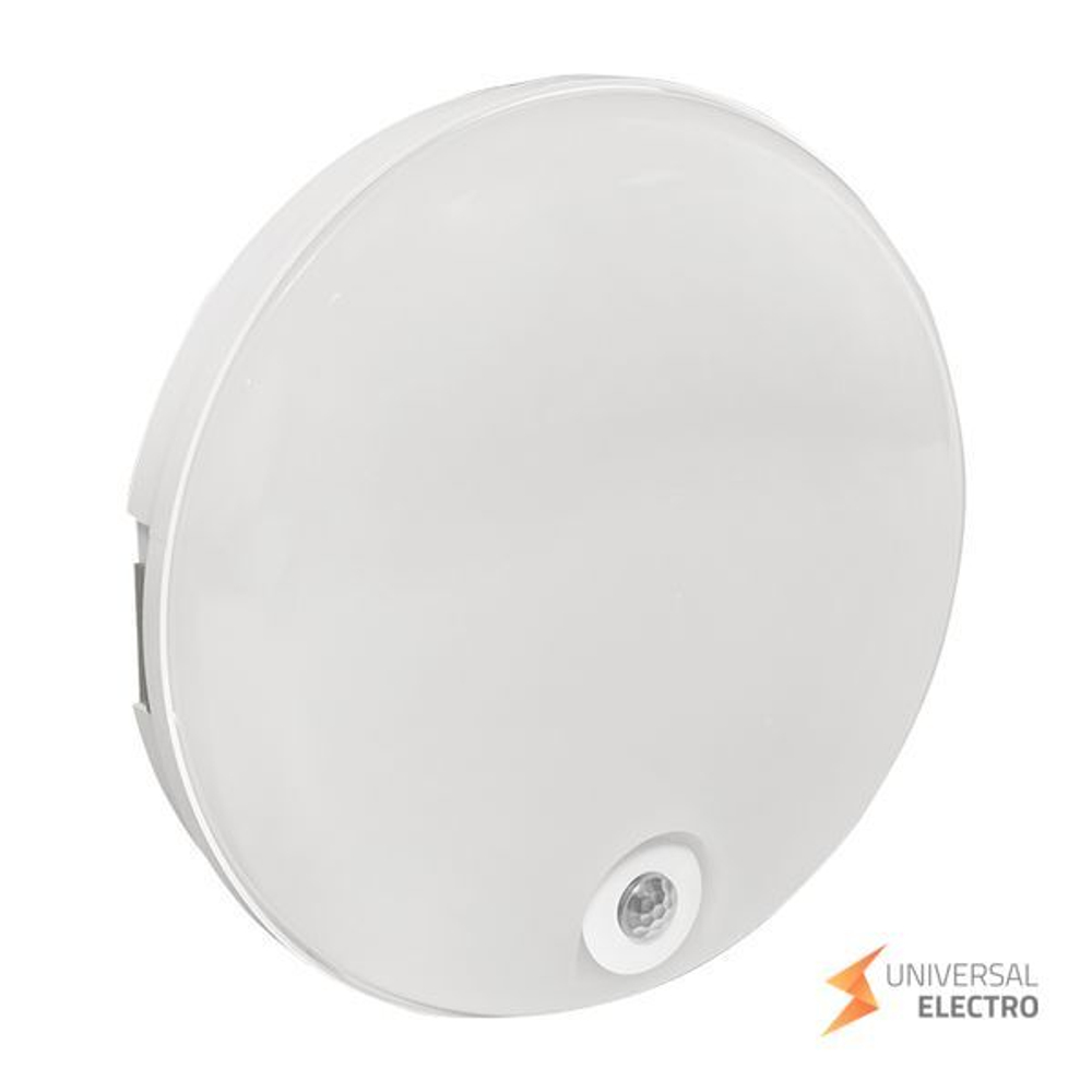 Светильник светодиодный ЖКХ круг ДПО-2200 с инфракрасным датчиком движения 12Вт 6500K IP65 LUMA EKF