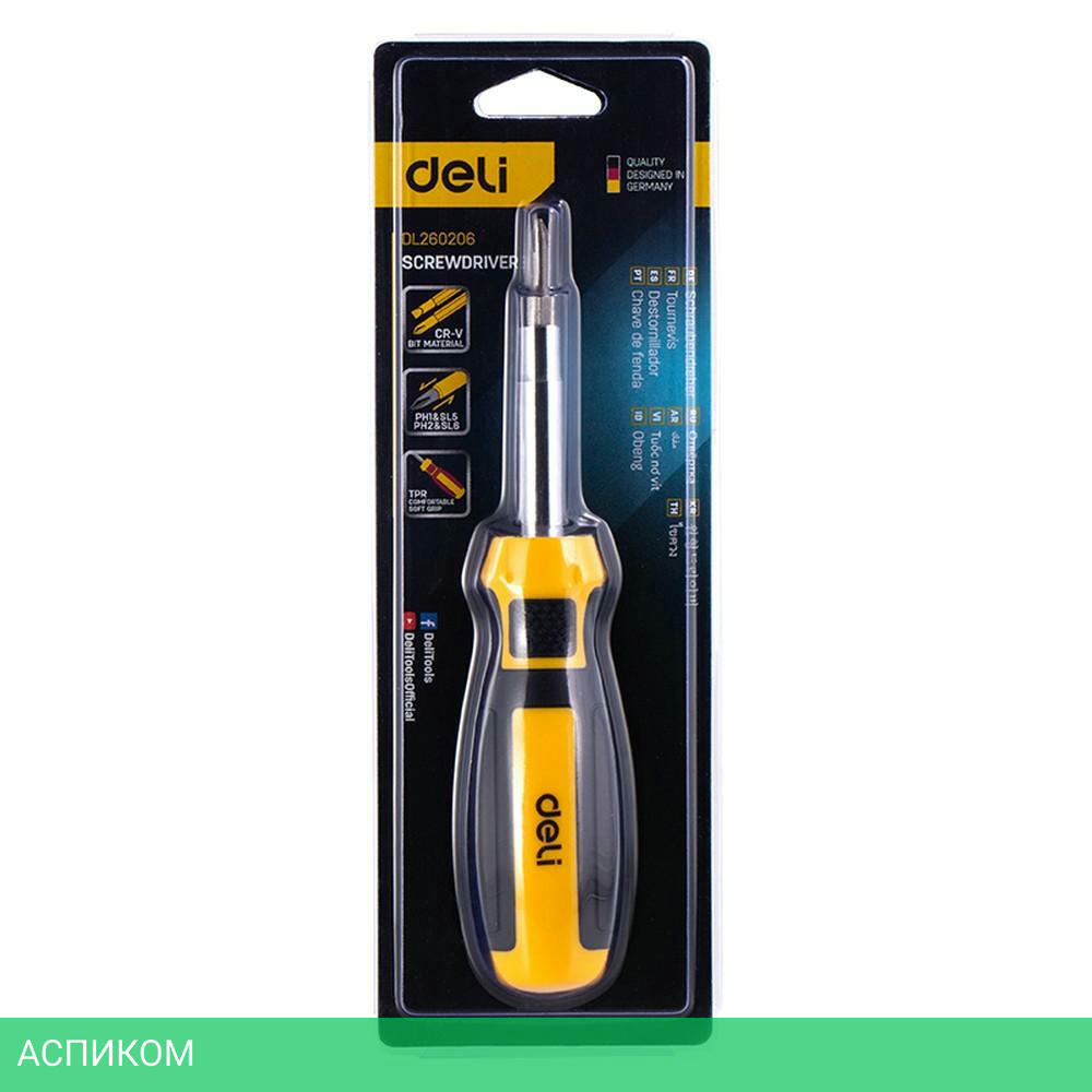 Отвертка Deli DL260206