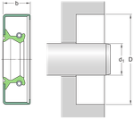 Армированная манжета CR HMS5 RG