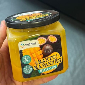 Пюре фруктовое Proff Puree Манго-маракуйя 500 гр.