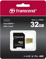 Карта памяти MicroSDHC 32GB Transcend TS32GUSD500S