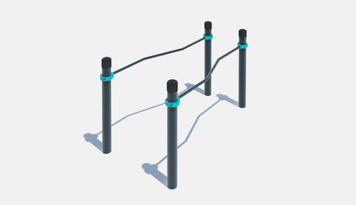 Изогнуто-горизонтальные брусья