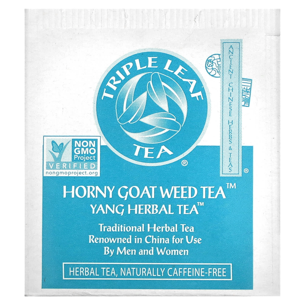 Triple Leaf Tea, горянка крупноцветковая, без кофеина, 20 чайных пакетиков, 38 г (1,34 унции)