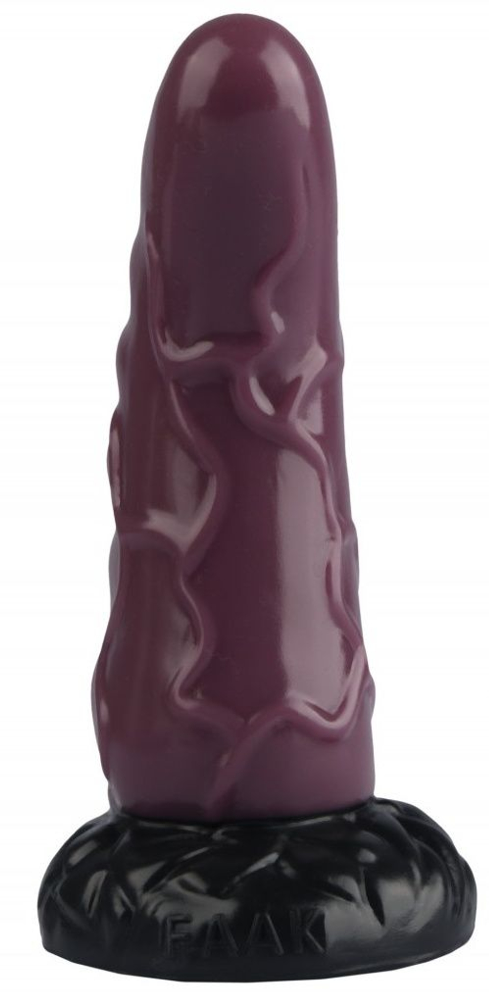 Кориневая анальная втулка с венками - 18 см. (Цвет: коричневый)