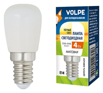 Лампа светодиодная Volpe  E14 4Вт 3000K UL-00006501