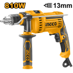 Дрель электрическая ударная INGCO ID8108 INDUSTRIAL 810 Вт 1,5-13 мм