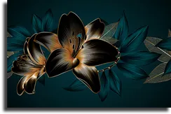 Постер "Абстрактные цветы"