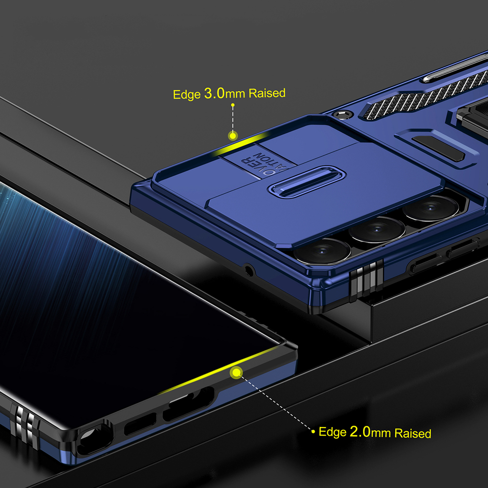 Чехол Safe Case с кольцом и защитой камеры для Samsung Galaxy S25 Ultra