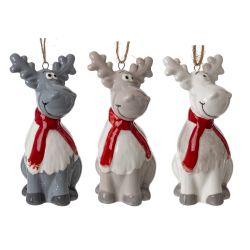 GAEM Фигурка декоративная подвесная "Олень", L5 W4 H8,5 см, 3в.