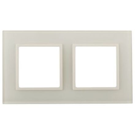 Рамка 2-м Elegance 14-5102-02 стекло слон. кость Эра Б0059169