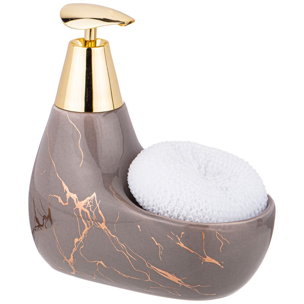 ДОЗАТОР ДЛЯ МОЮЩЕГО СРЕДСТВА "FANTASY" 350 МЛ. 11*9 СМ. ВЫСОТА=16 СМ. + ГУБКА (КОР=24ШТ.)