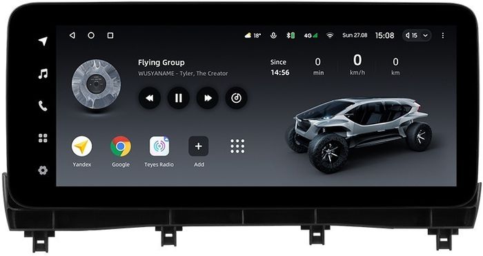 Магнитола для Lexus RX300, RX350, RX450h AL20 2019-2022 (штатная КЗВ) - Teyes LUX ONE ROUND QLED 2K 12.3" монитор на Android 10, Быстрая, CarPlay, 4G SIM-слот